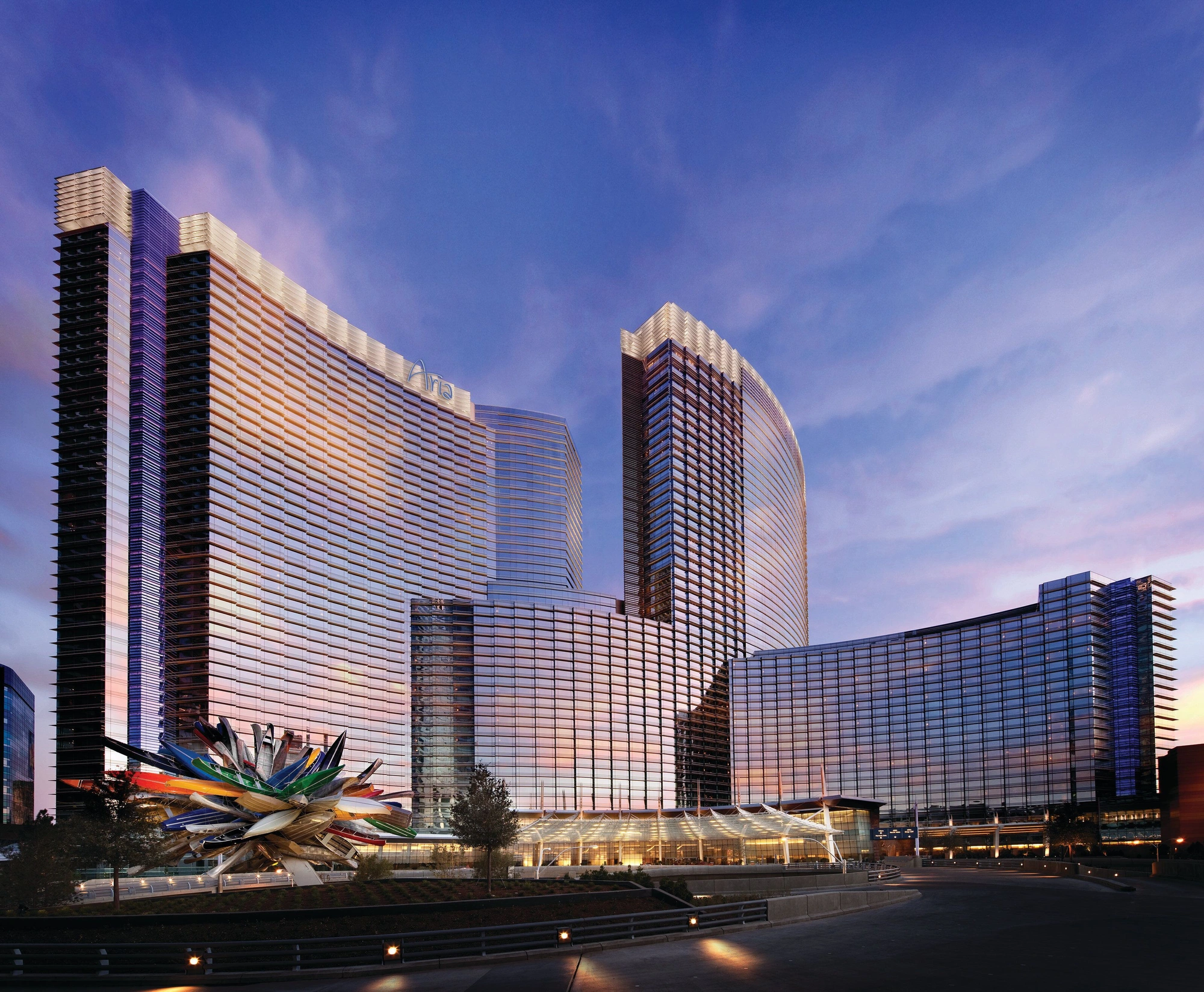 Water features at ARIA