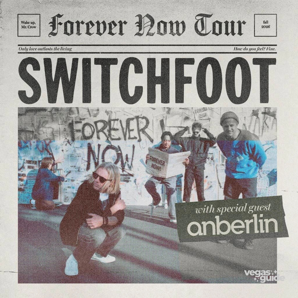 Switchfoot with special guest Anberlin poster