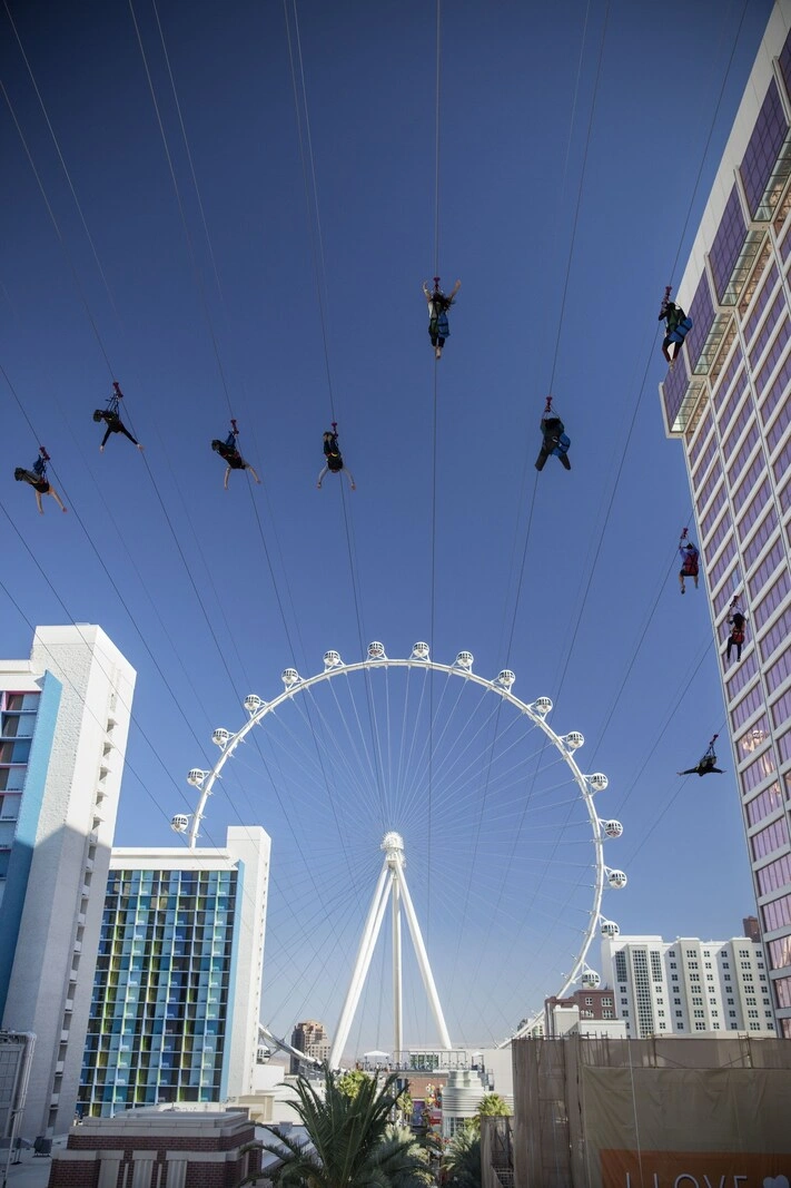 Fly LINQ Zipline on the Las Vegas Strip